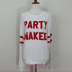 🆑 Wildfox Party Naked Baggy Beach Jumper